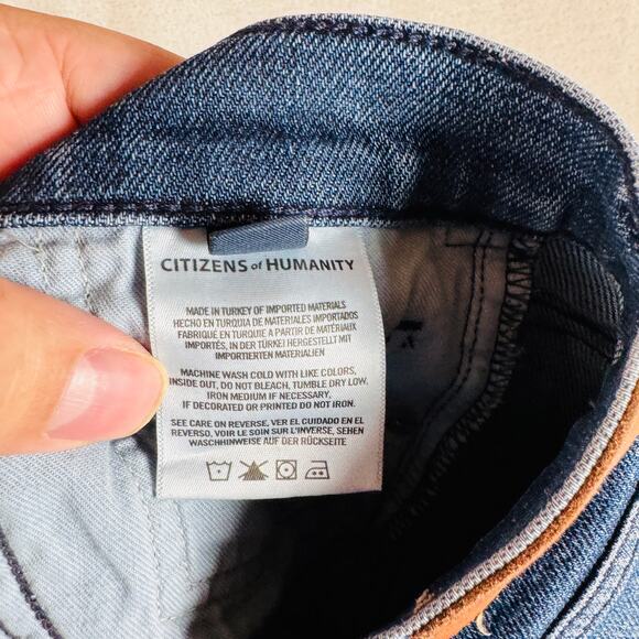 Citizens of Humanity Jean Women 28 Blue Denim Olivia Ankle Button Fly High Rise - Picture 5 of 15